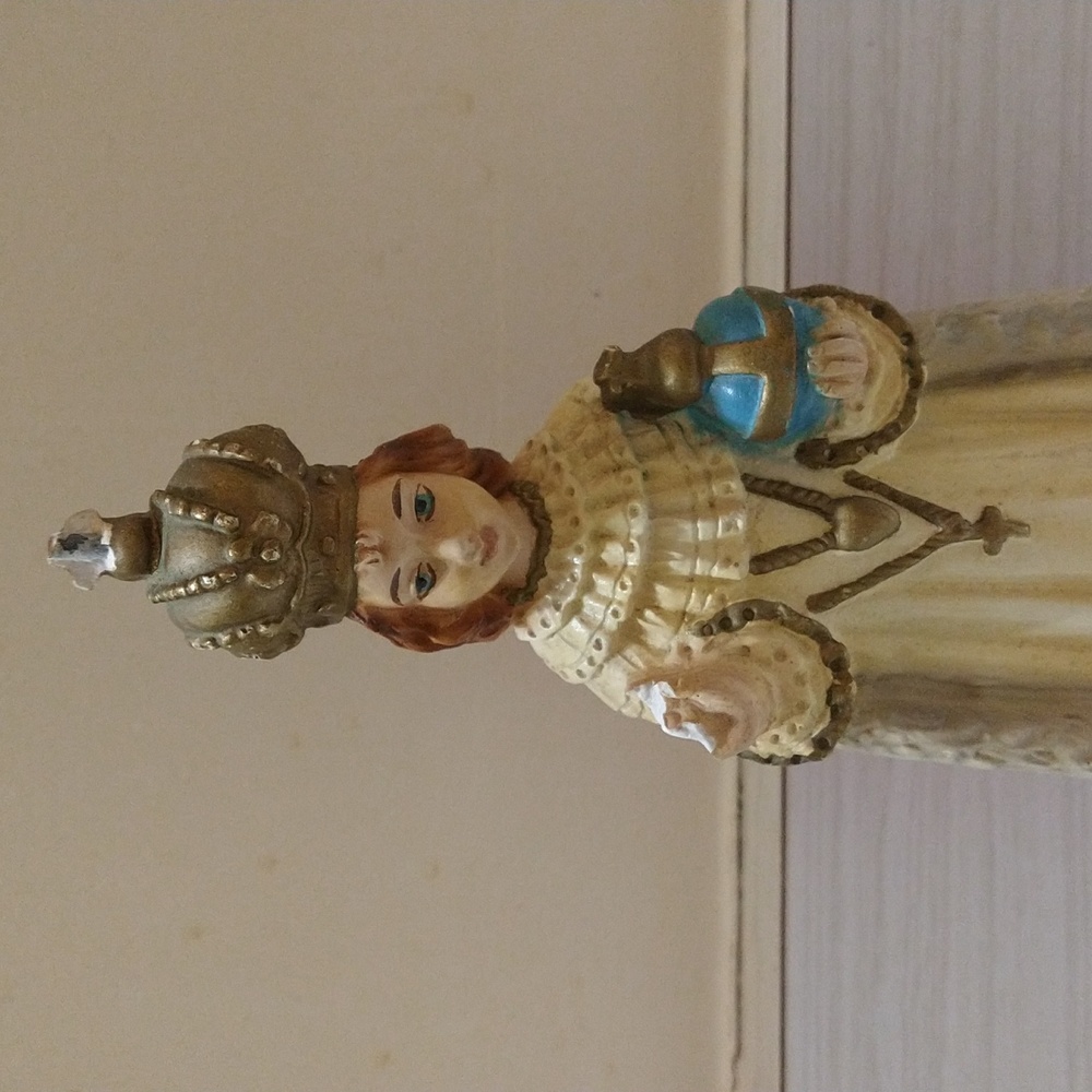 Vintage 9" Infant Of Prague Chalkware Figure - Picture 2 of 6